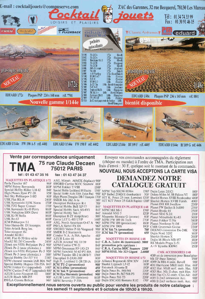 Replic 095 - Morane Saulnier MS225, Breguet XIV B2, Bf 109 K-4, Heinz Bretnutz